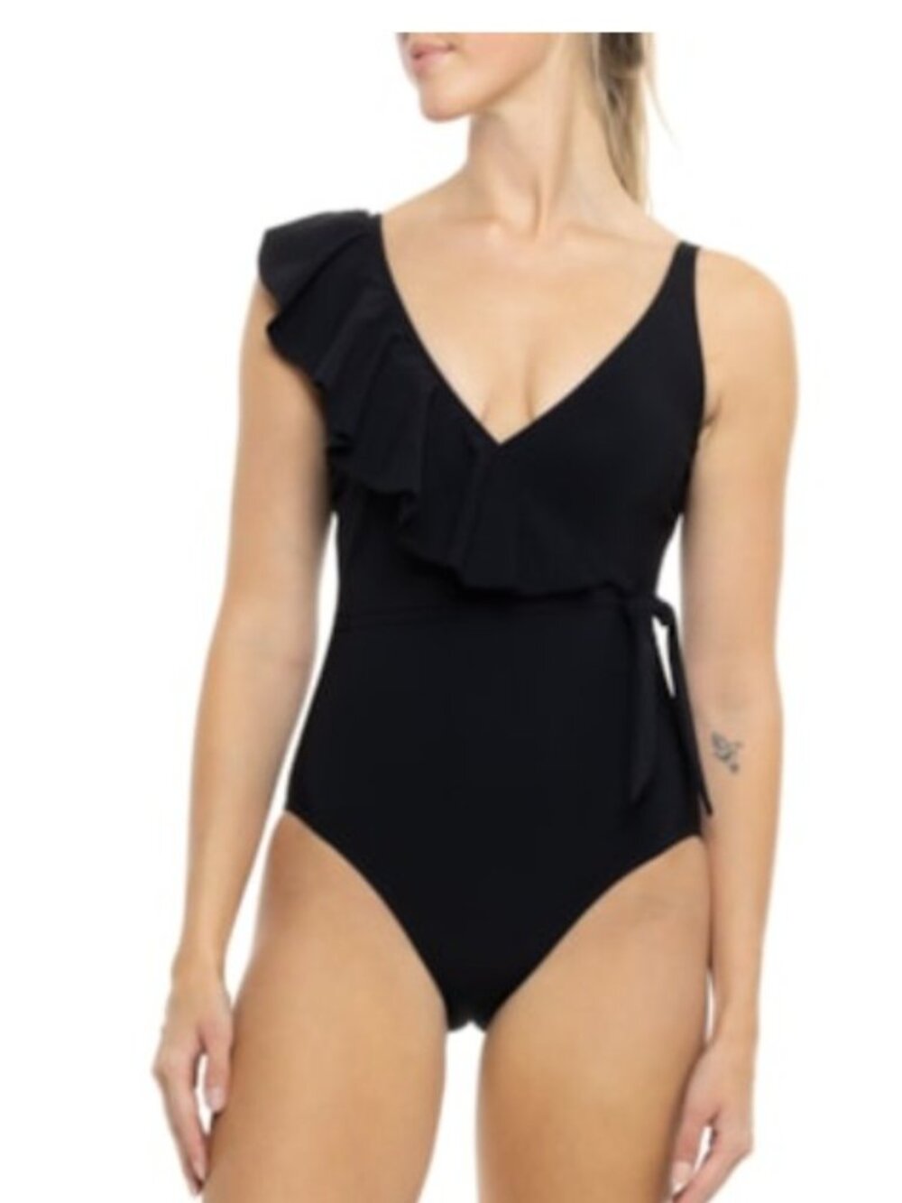NWT Profile by Gottex $128 Tutti Frutti V-Neck One-Piece Swimsuit, size 14